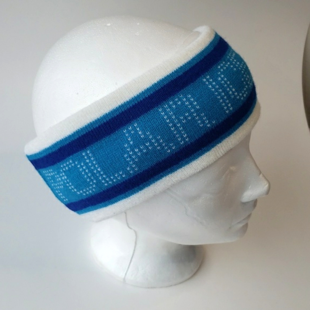 Retro Blue 80s 90s Polar Ice Ski Snowboard Winter promo Headband
